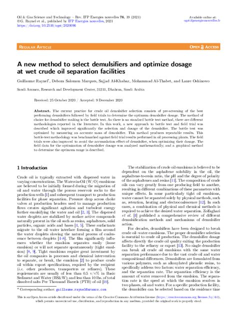 wet bottle test|A new method to select demulsifiers and optimize dosage at .